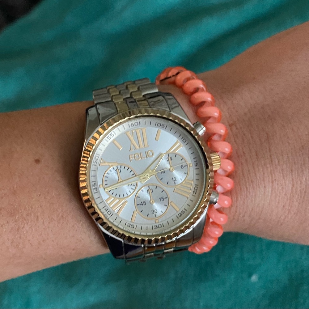 2 tone watch
